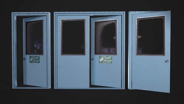 Estudio de texturizado de puertas industriales.