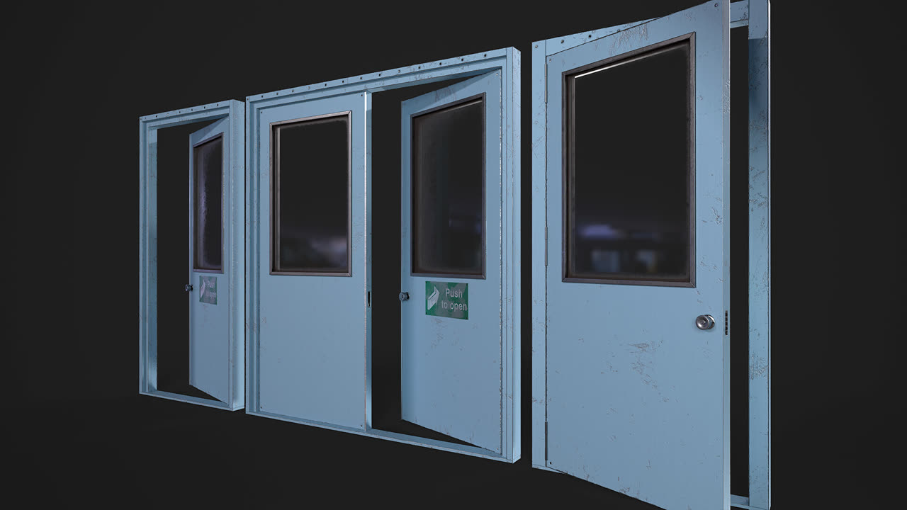 Estudio de puerta de colegio, variante 2.