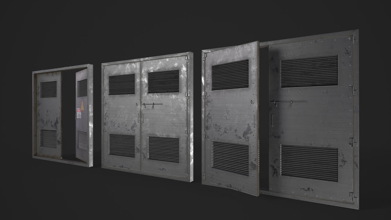 Estudio de puerta de garaje, variante 1.
