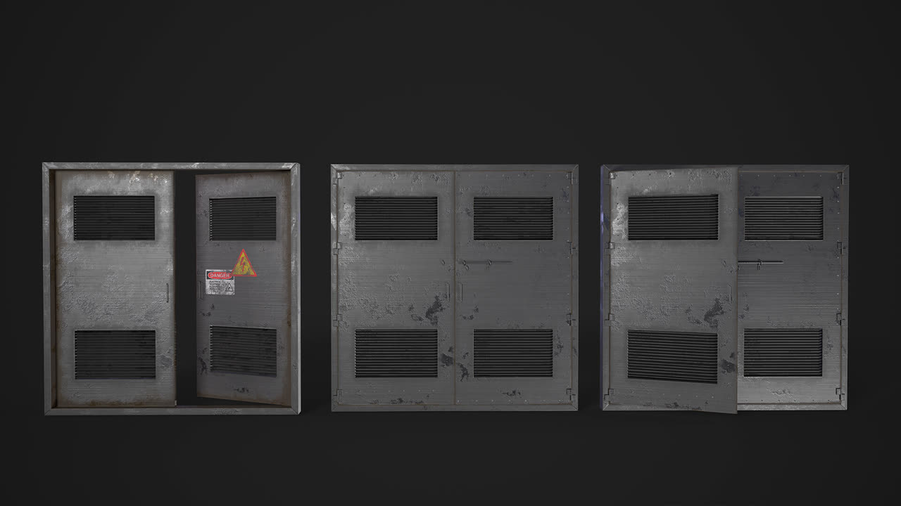 Estudio de puerta de garaje, variante 2.