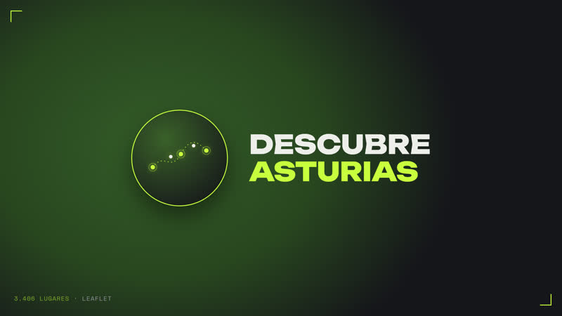 Mapa interactivo Descubre Asturias, con miles de lugares geolocalizados.
